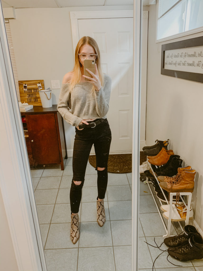 how to style snakeskin booties