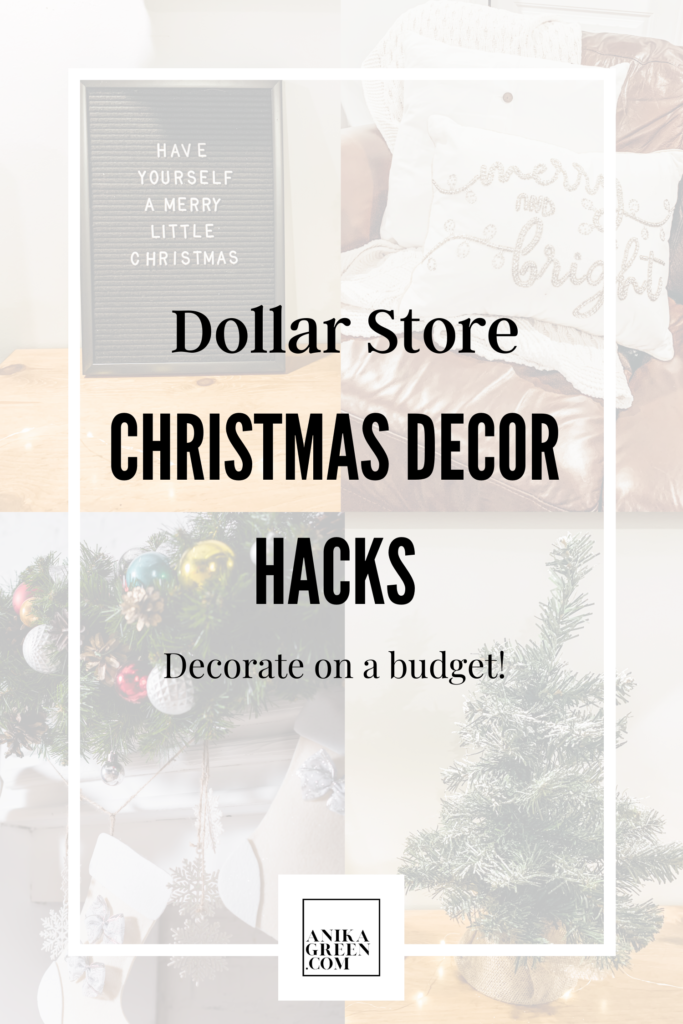 dollar store decor | christmas decor hacks
