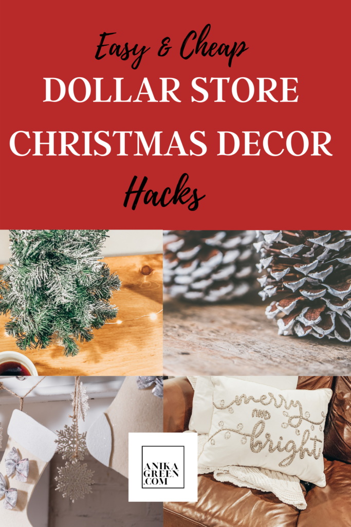 affordable christmas decor | dollar store decor hacks