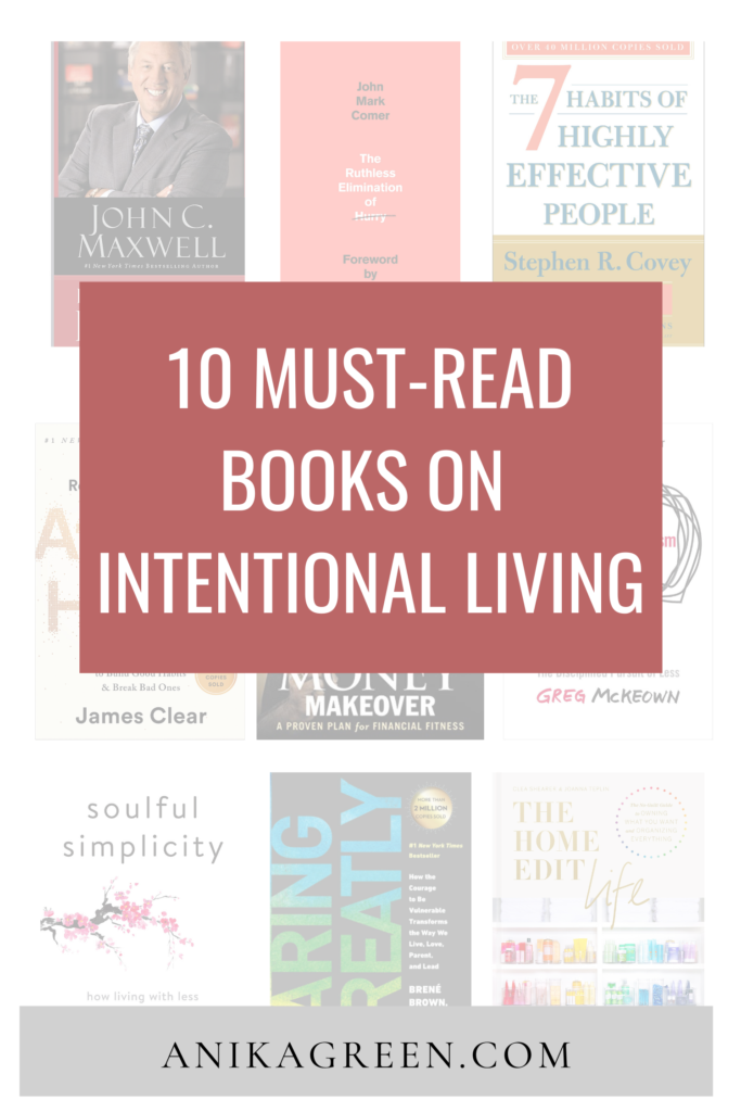 books on intentional living | books that will change your life | purposeful living